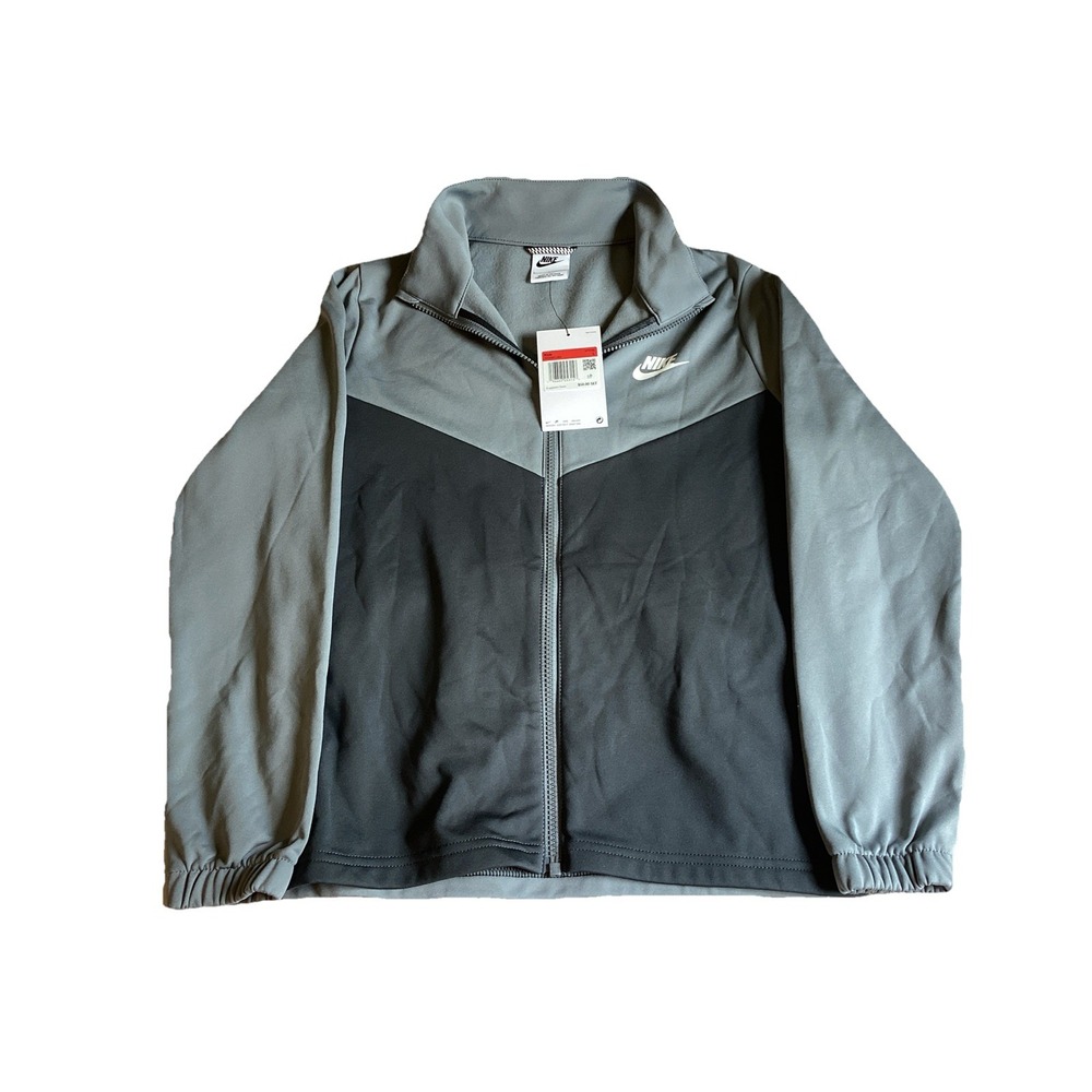 Nike Sportswear Tracksuit Jacket Gray Kids Size L FD3067-084